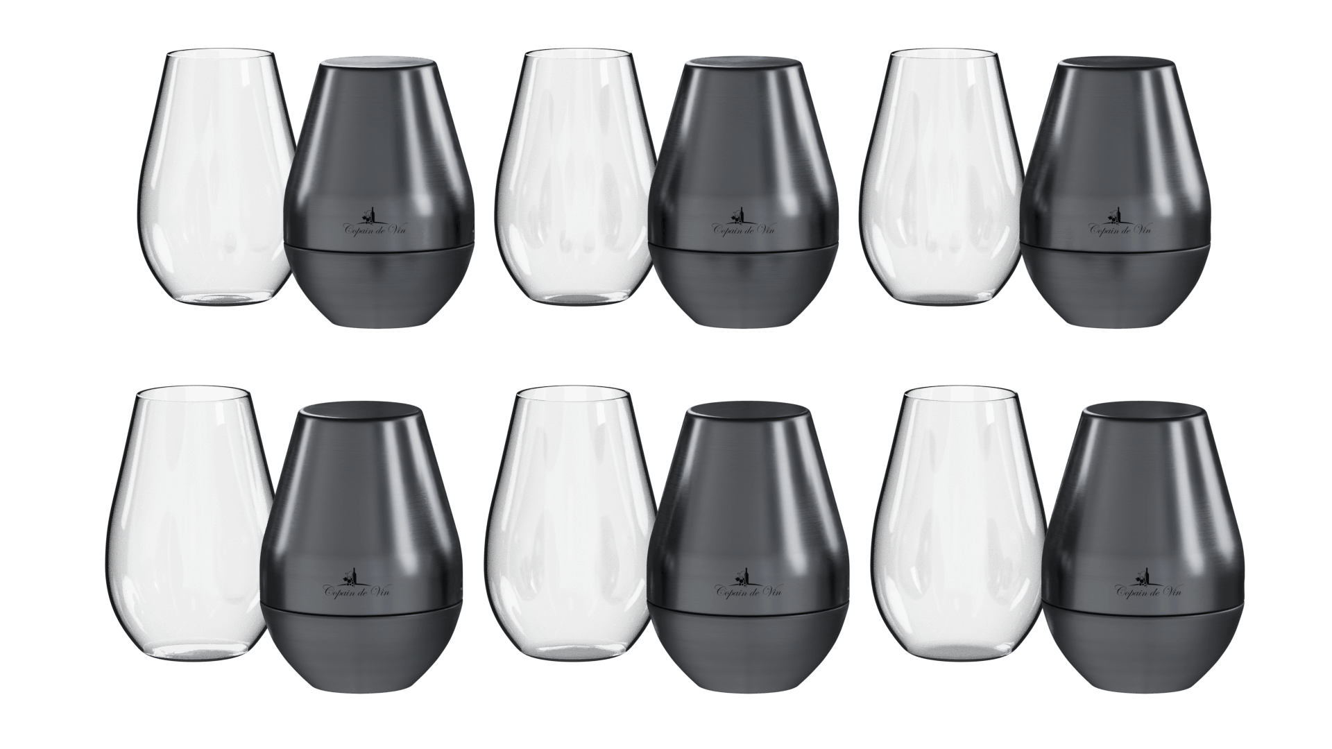 3 Double Packs  (6x Vinvoyage) / Silver
